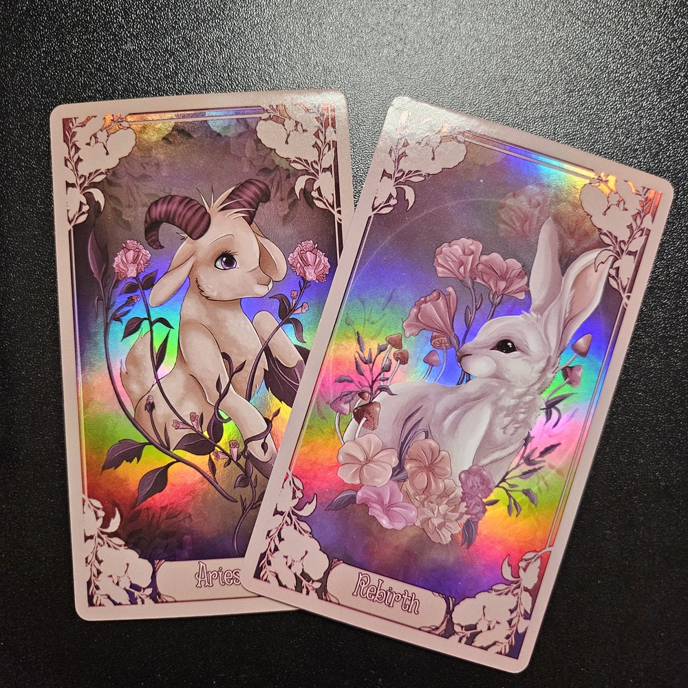 Holographic Tarot Deck Cards Primrose And Prose Oracle Deck